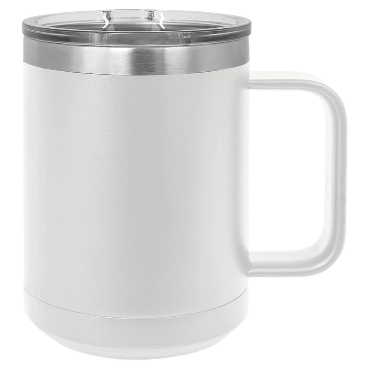 15oz Insulated Stainless Steel Mug | Customizable Blank Travel Mug - iCustomLabel