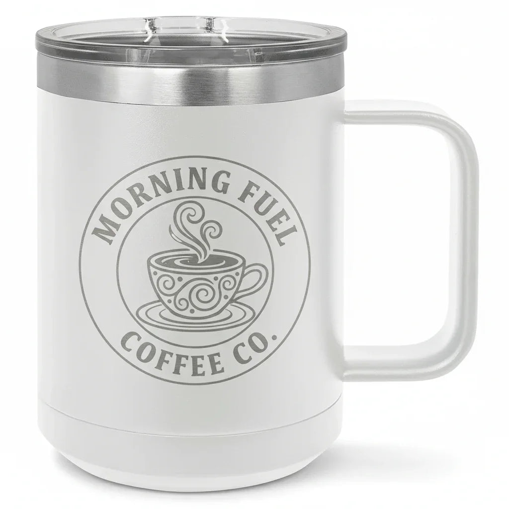 15oz Insulated Stainless Steel Mug | Customizable Blank Travel Mug