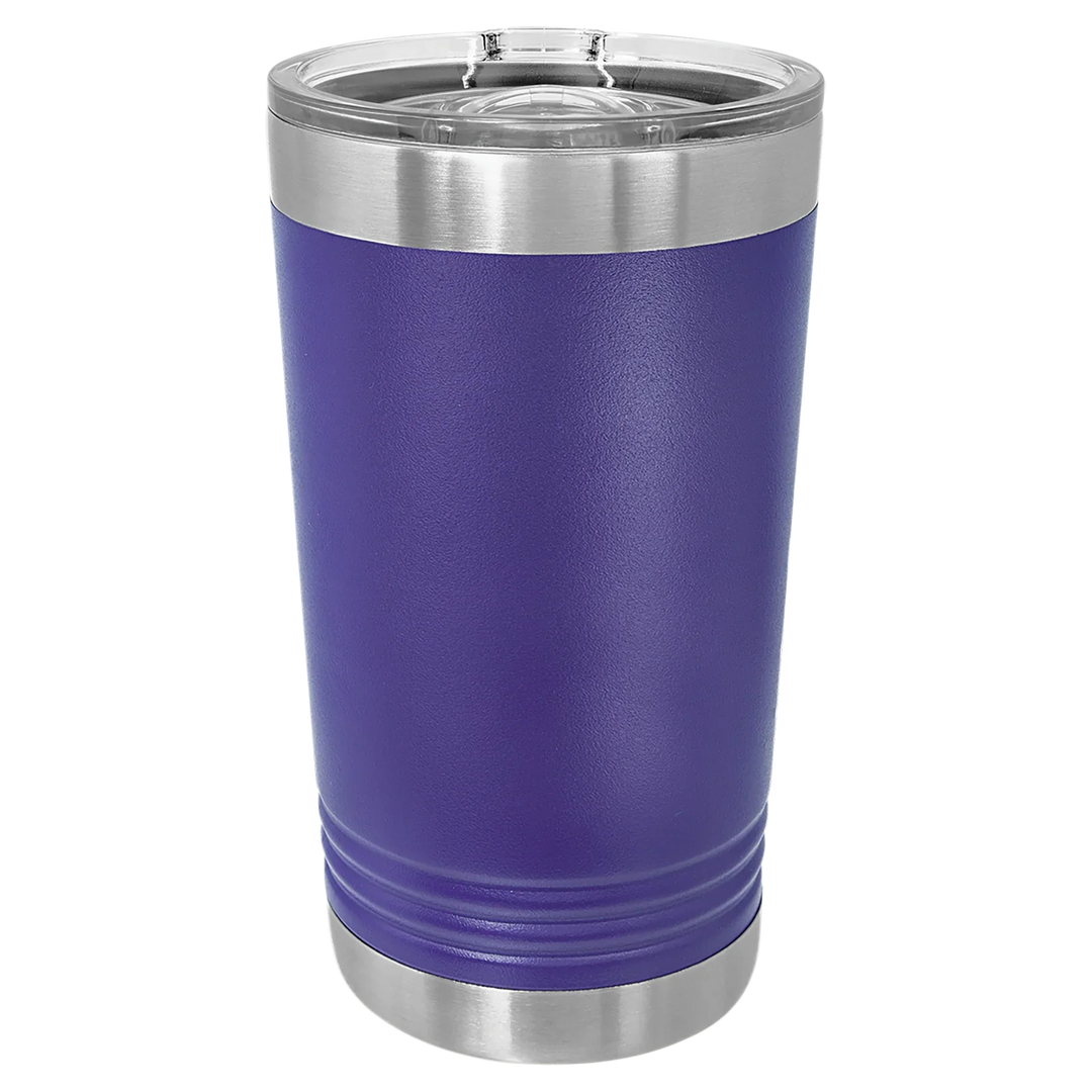 16 oz. Polar Camel Insulated Stainless Steel Pint Glass with Slider Lid – Available in 17 Vibrant Colors