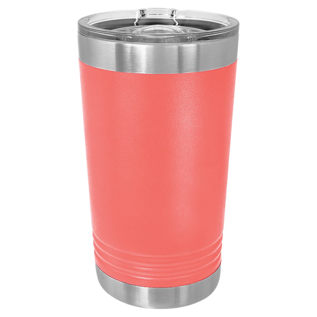 16 oz. Polar Camel Insulated Stainless Steel Pint Glass with Slider Lid – Available in 17 Vibrant Colors