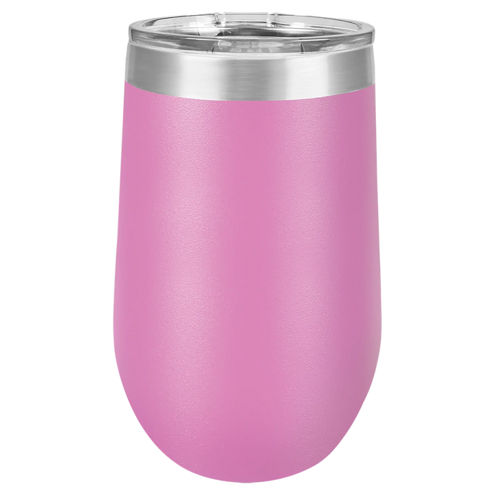 16 oz - Vacuum Insulated Stemless Wine Tumbler with Lid