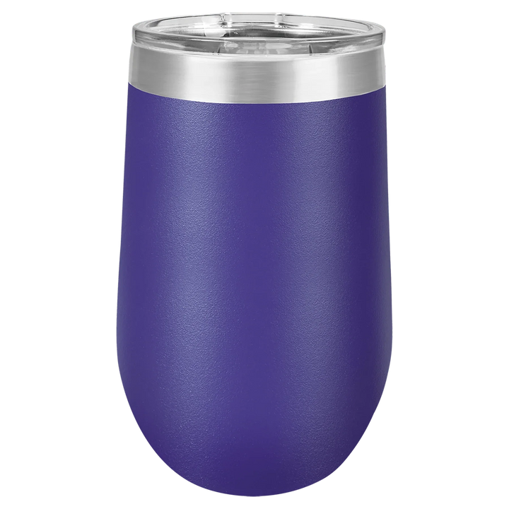 16 oz - Vacuum Insulated Stemless Wine Tumbler with Lid