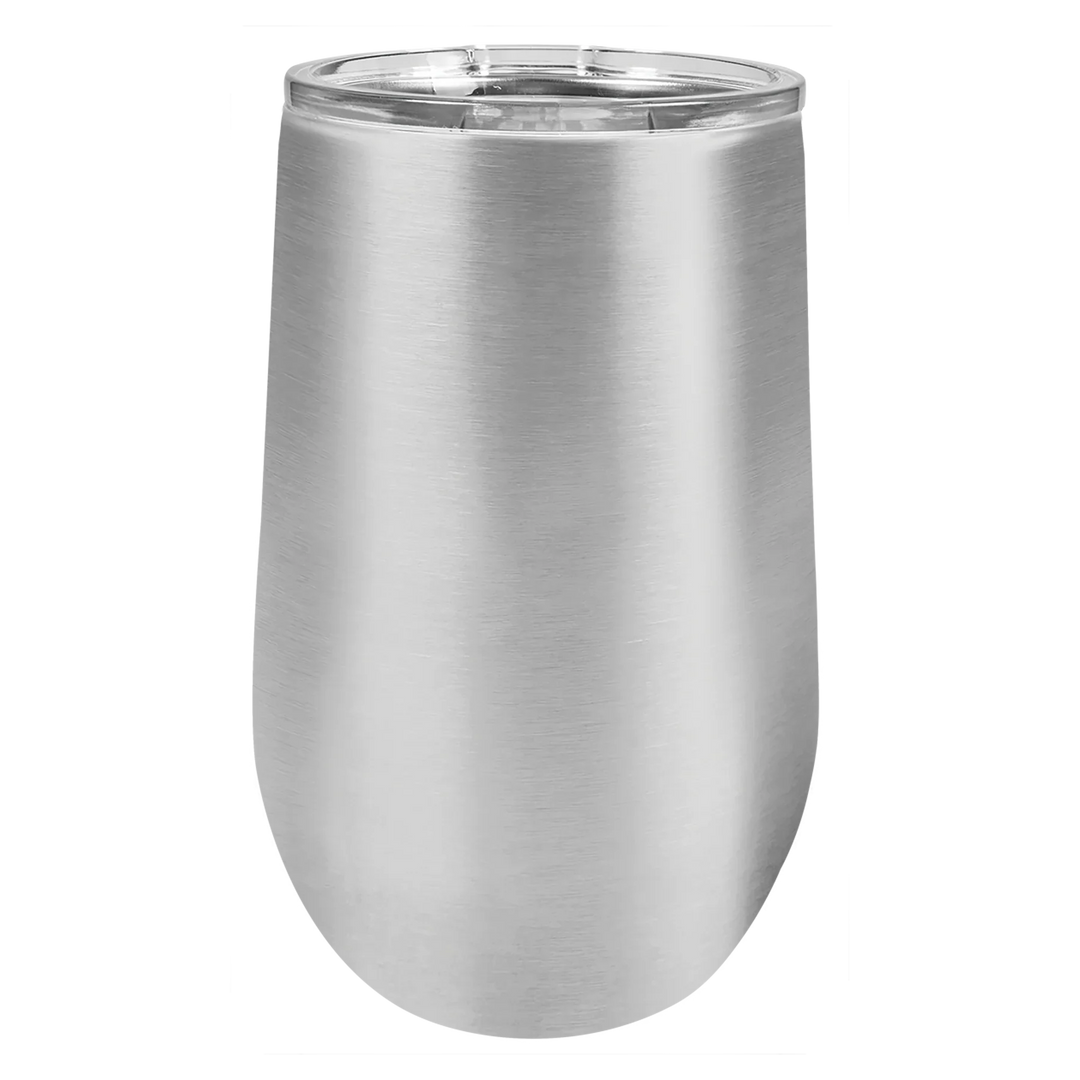 16 oz - Vacuum Insulated Stemless Wine Tumbler with Lid