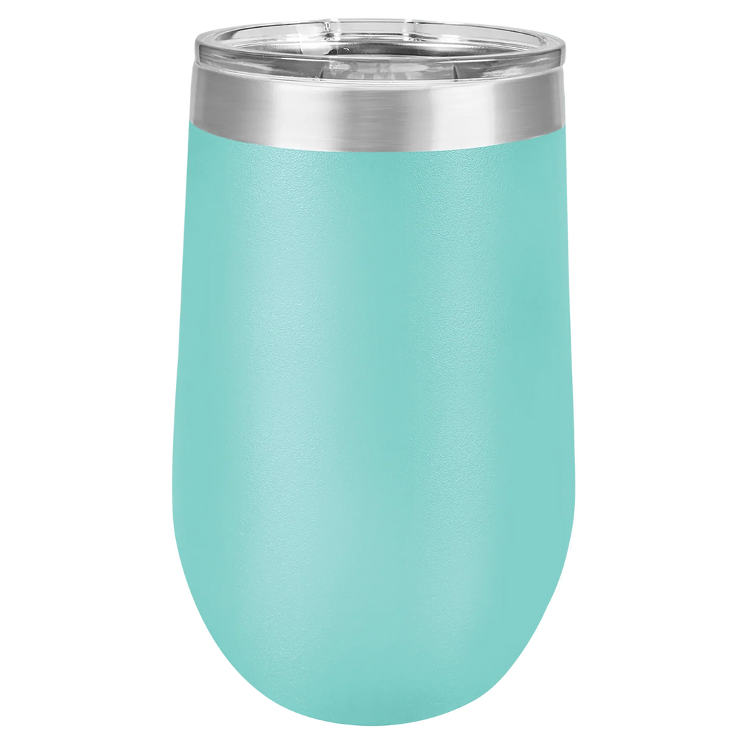16 oz - Vacuum Insulated Stemless Wine Tumbler with Lid
