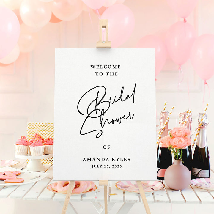 Hampshire Bridal Shower Welcome Sign