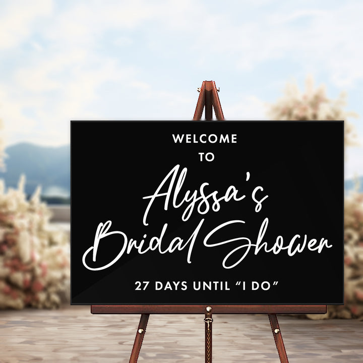 Strings Bridal Shower Welcome Sign