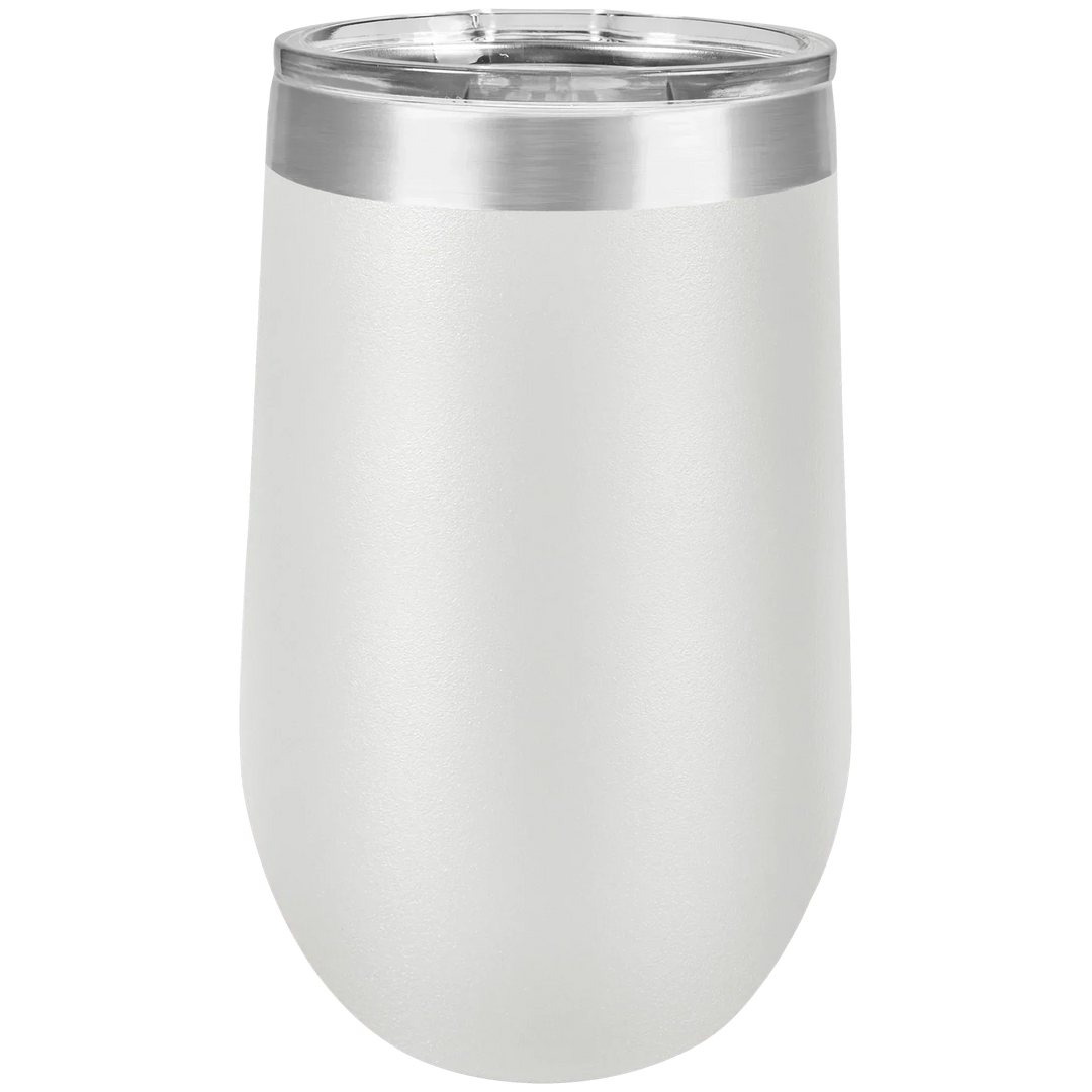 16 oz - Vacuum Insulated Stemless Wine Tumbler with Lid - iCustomLabel
