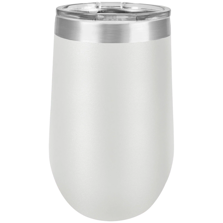 16 oz - Vacuum Insulated Stemless Wine Tumbler with Lid - iCustomLabel