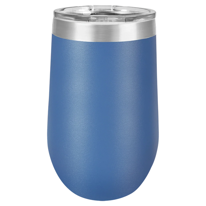 16 oz - Vacuum Insulated Stemless Wine Tumbler with Lid - iCustomLabel