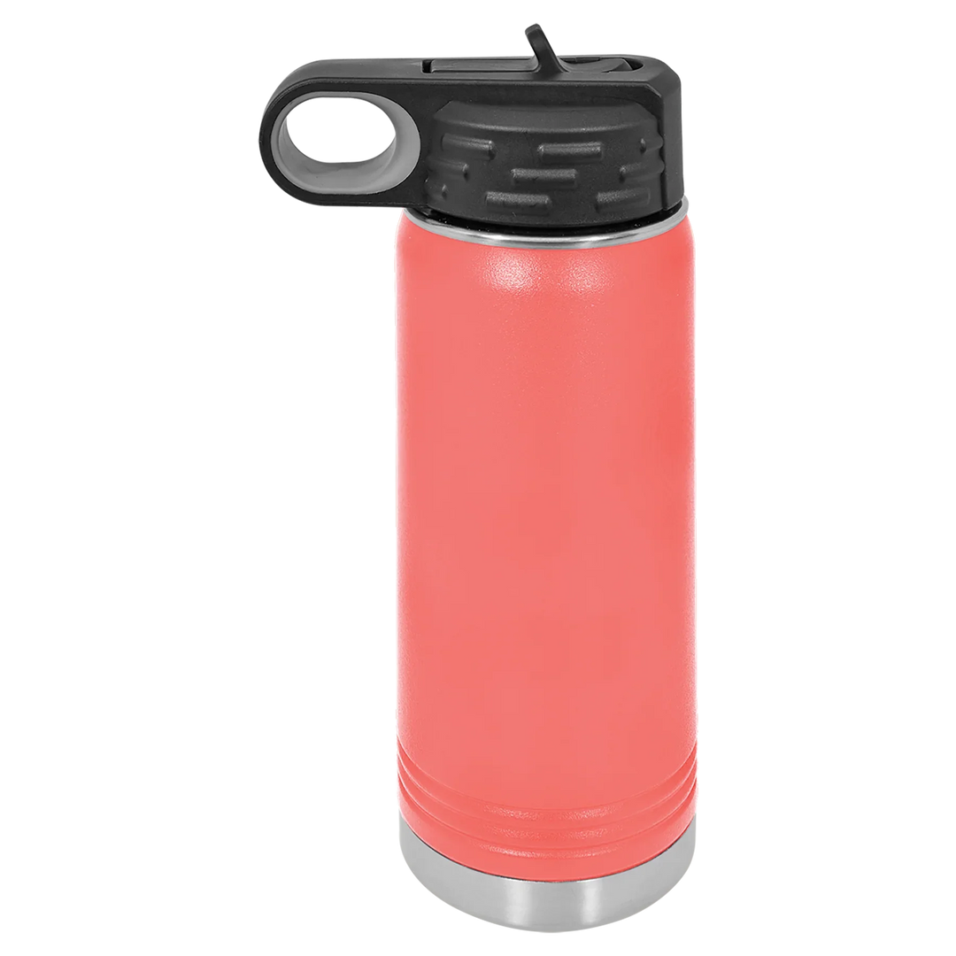 20 oz Water Bottle - Customizable Bottle with Flip Lid