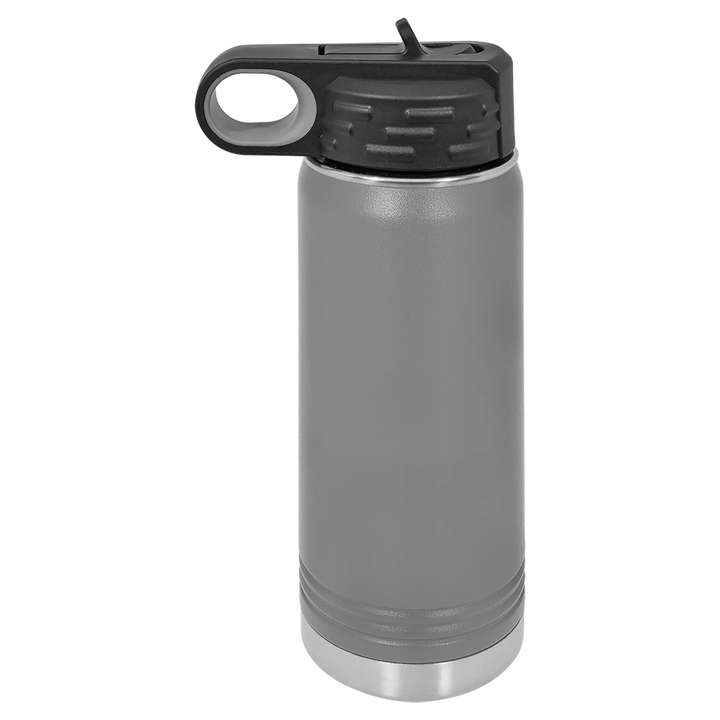 20 oz Water Bottle - Customizable Bottle with Flip Lid