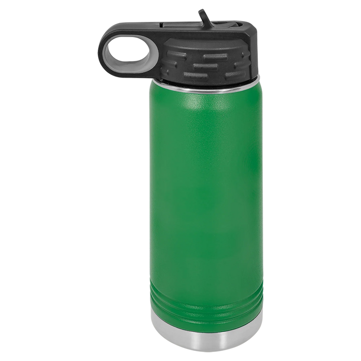 20 oz Water Bottle - Customizable Bottle with Flip Lid