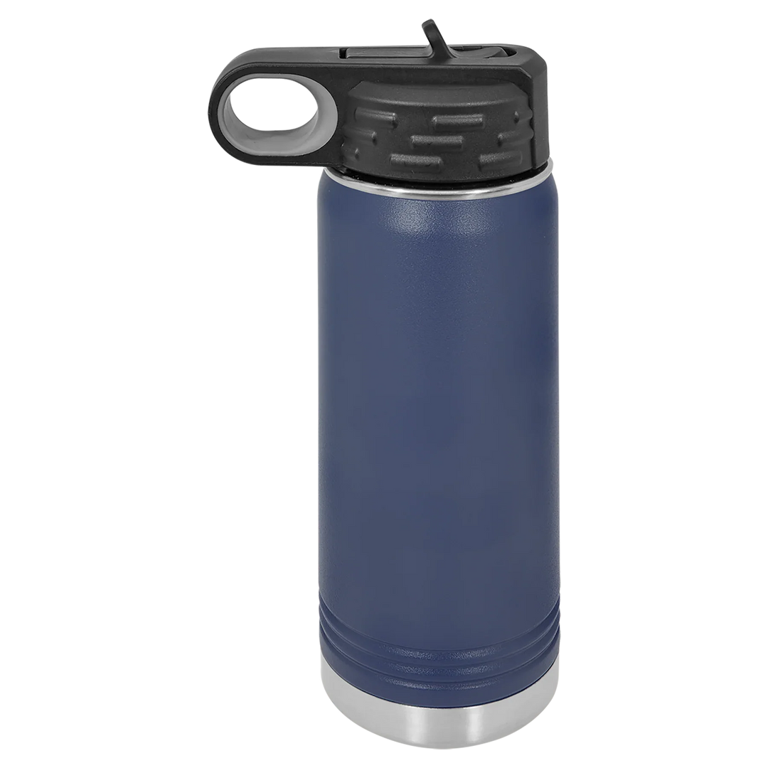 20 oz Water Bottle - Customizable Bottle with Flip Lid