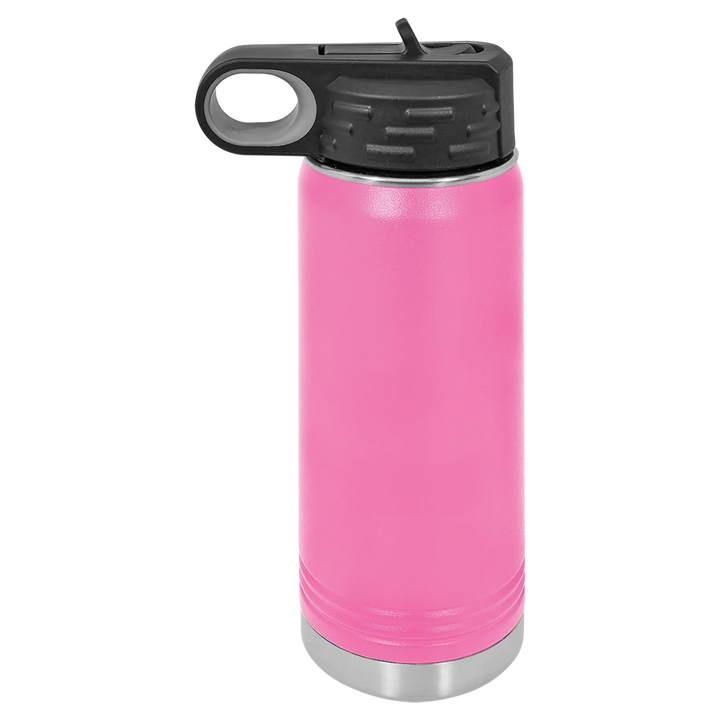 20 oz Water Bottle - Customizable Bottle with Flip Lid