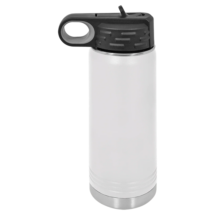 20 oz Water Bottle - Customizable Bottle with Flip Lid - iCustomLabel