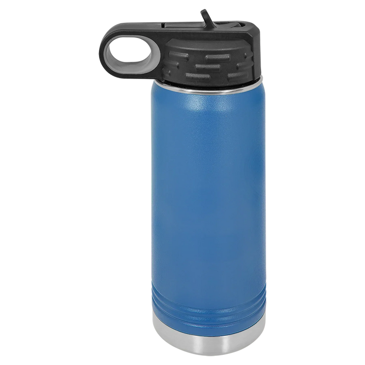 20 oz Water Bottle - Customizable Bottle with Flip Lid - iCustomLabel
