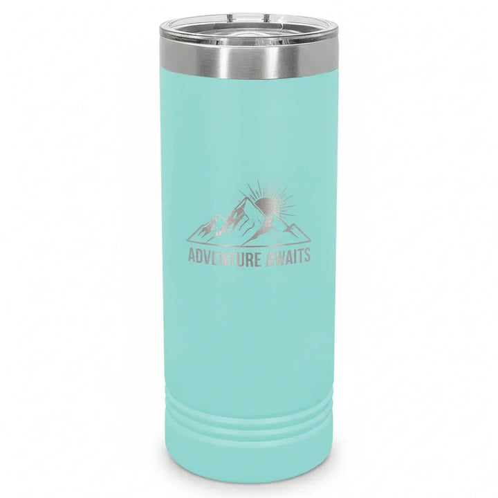22 oz. Polar Camel Skinny Tumbler with Slider Lid – Stylish Insulated Drinkware Gift - iCustomLabel
