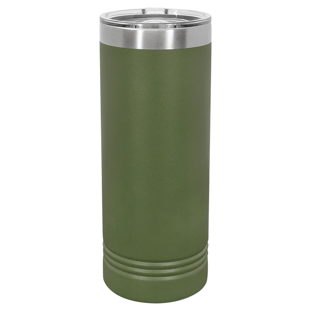 22 oz. Polar Camel Skinny Tumbler with Slider Lid – Stylish Insulated Drinkware Gift - iCustomLabel
