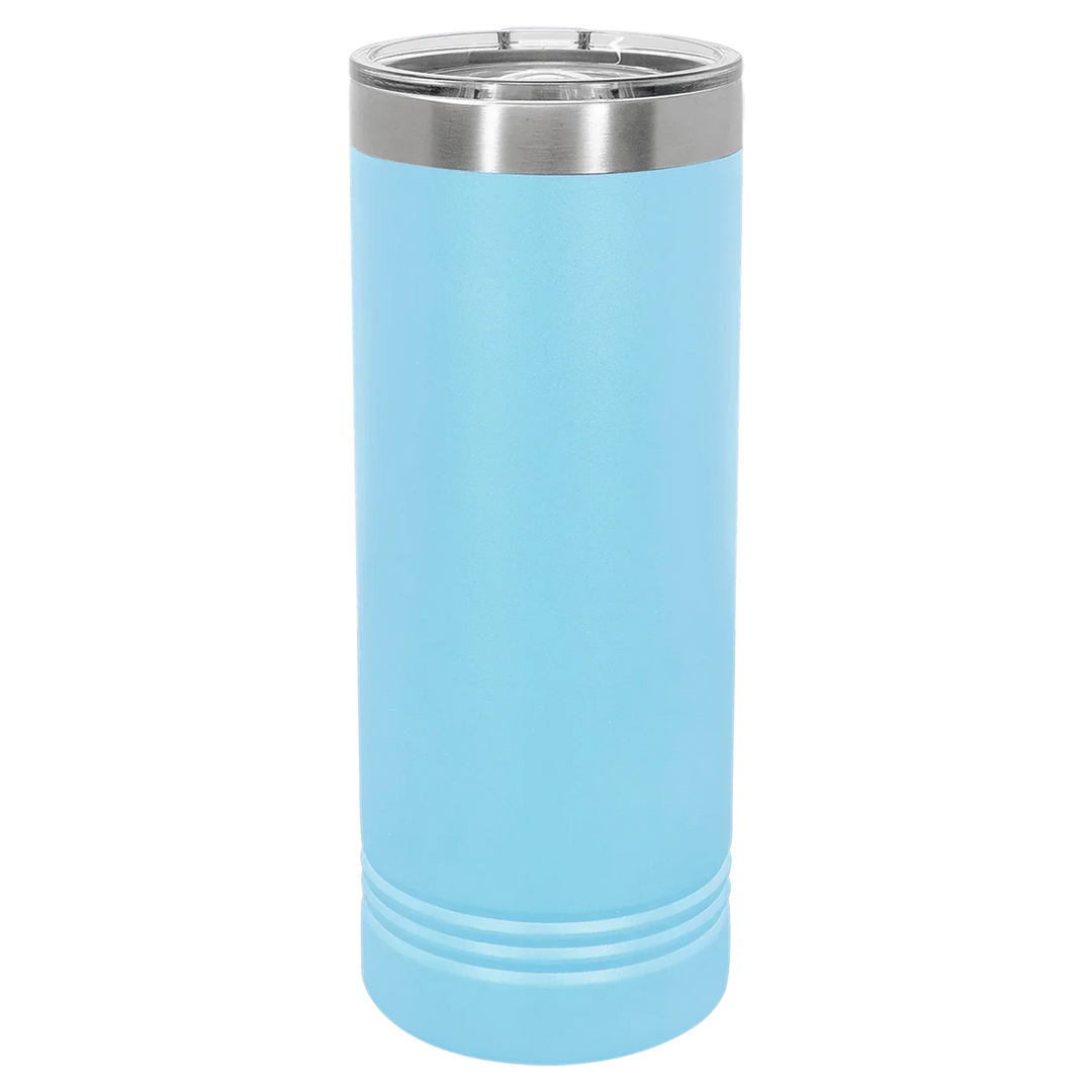 22 oz. Polar Camel Skinny Tumbler with Slider Lid – Stylish Insulated Drinkware Gift - iCustomLabel