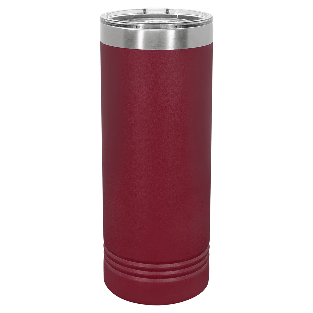 22 oz. Polar Camel Skinny Tumbler with Slider Lid – Stylish Insulated Drinkware Gift - iCustomLabel