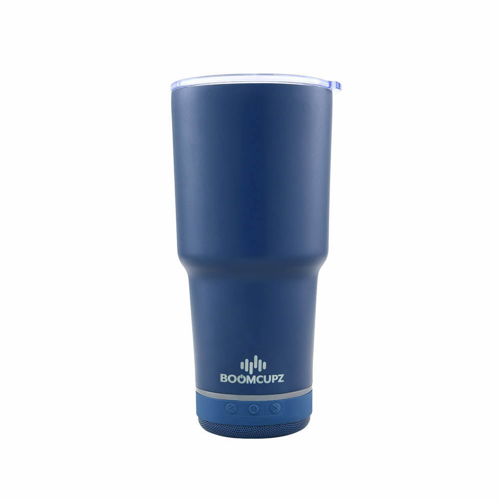 Custom Engraved Coastal Cupz Bluetooth Tumbler – 24oz Stainless Steel Insulated Speaker Cup