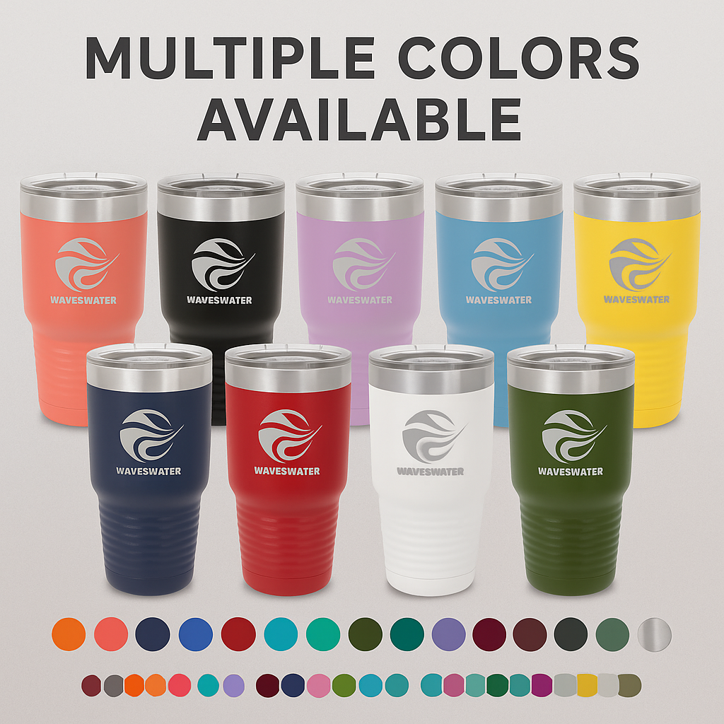 Custom 30 oz Stainless Steel Tumbler – Personalized Engraved Logo Travel Mug
