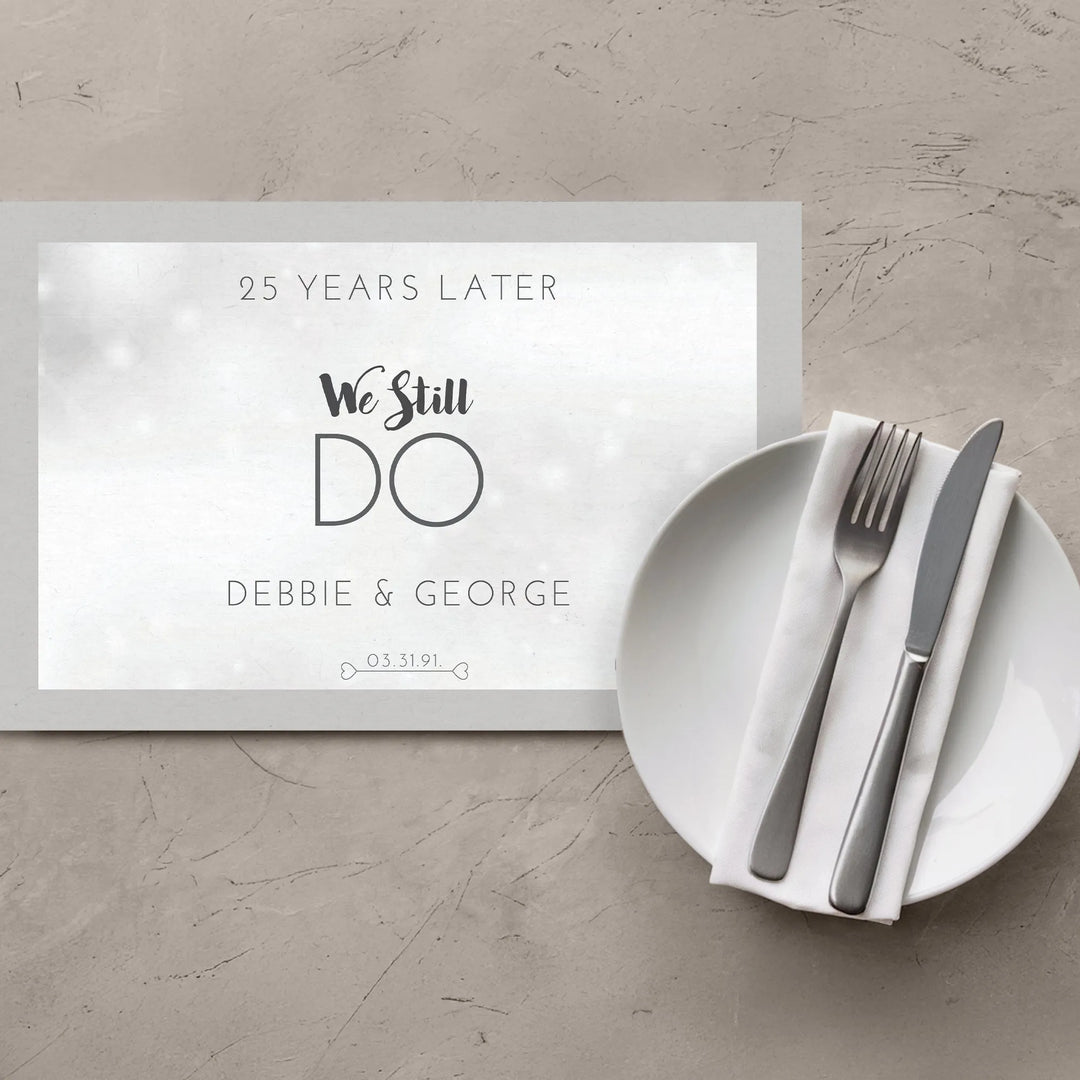 25th Anniversary Placemats - iCustomLabel