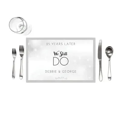 25th Anniversary Placemats - iCustomLabel