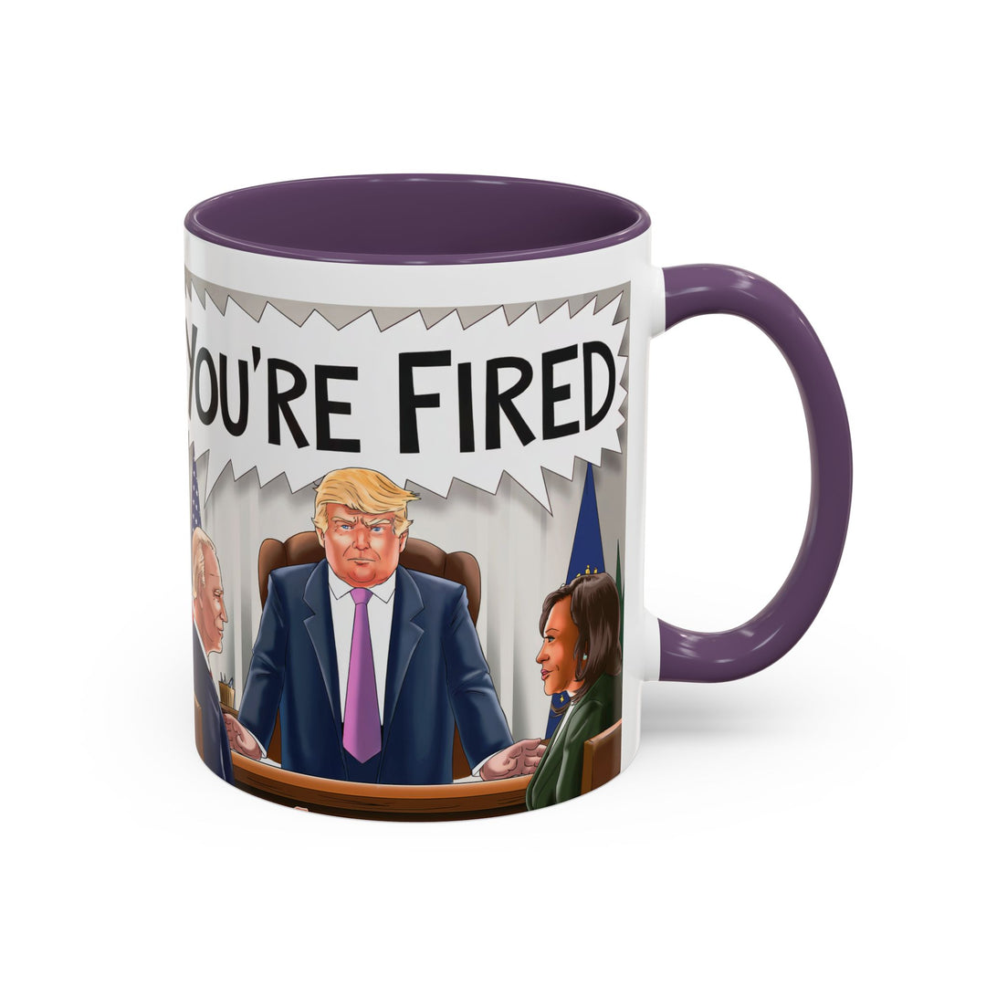 Funny Political Coffee Mug, You're Fired Trump Gift, Novelty Office Mug, Trump 2024, Political Statement Mug, Republican Gift - iCustomLabel