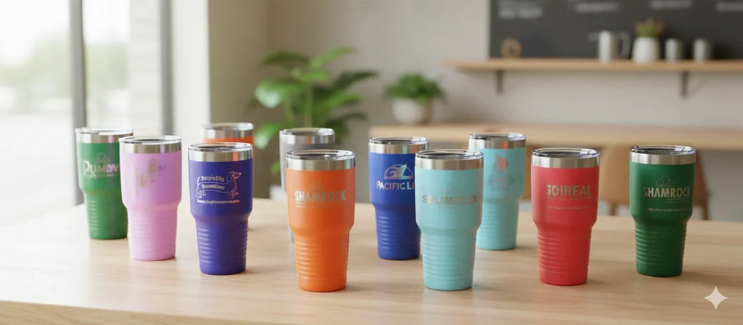 30oz Insulated Stainless Steel Tumbler | Customizable Blank Travel Mug - iCustomLabel