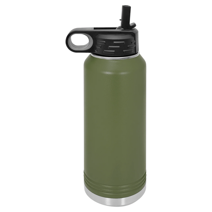 32 oz Water Bottle - Customizable Bottle with Flip Lid
