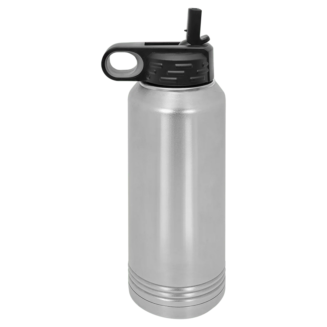 32 oz Water Bottle - Customizable Bottle with Flip Lid