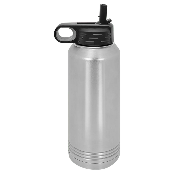 32 oz Water Bottle - Customizable Bottle with Flip Lid