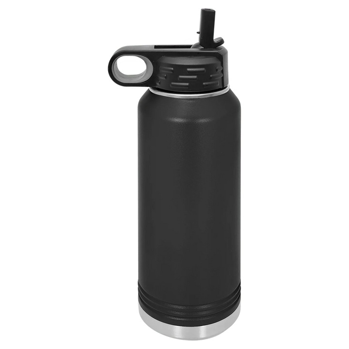 32 oz Water Bottle - Customizable Bottle with Flip Lid