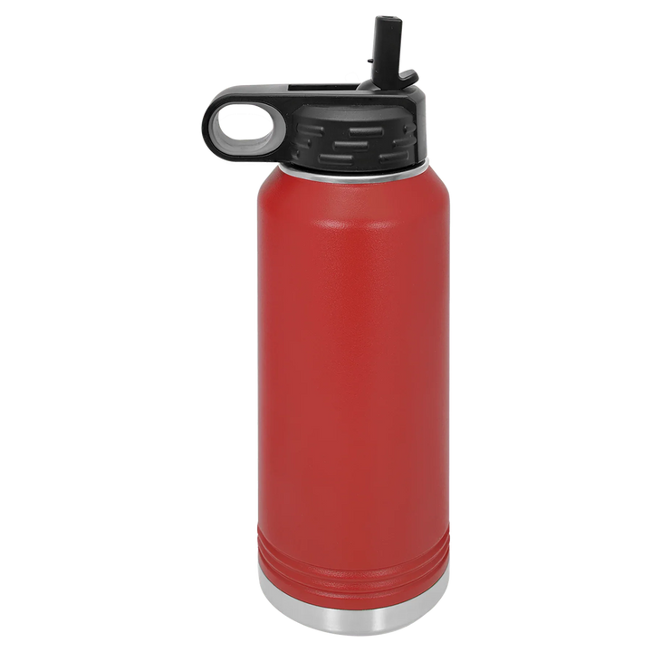 32 oz Water Bottle - Customizable Bottle with Flip Lid