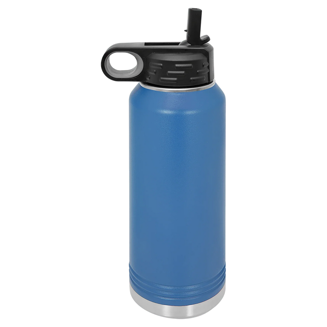 32 oz Water Bottle - Customizable Bottle with Flip Lid