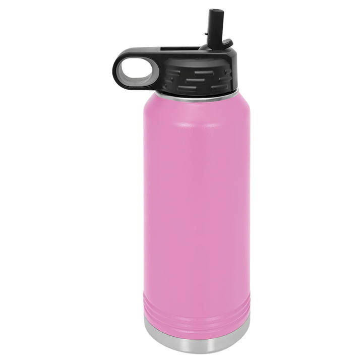 32 oz Water Bottle - Customizable Bottle with Flip Lid