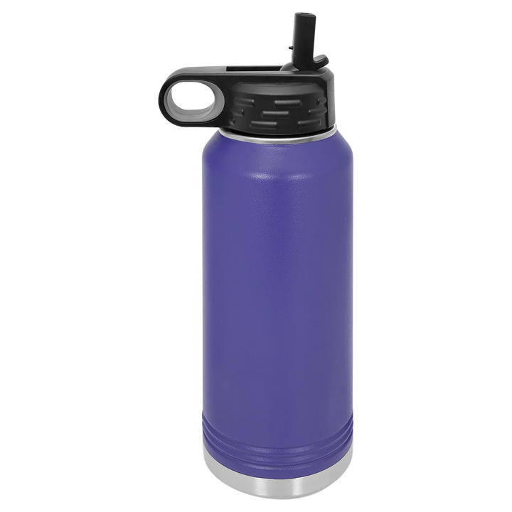 32 oz Water Bottle - Customizable Bottle with Flip Lid