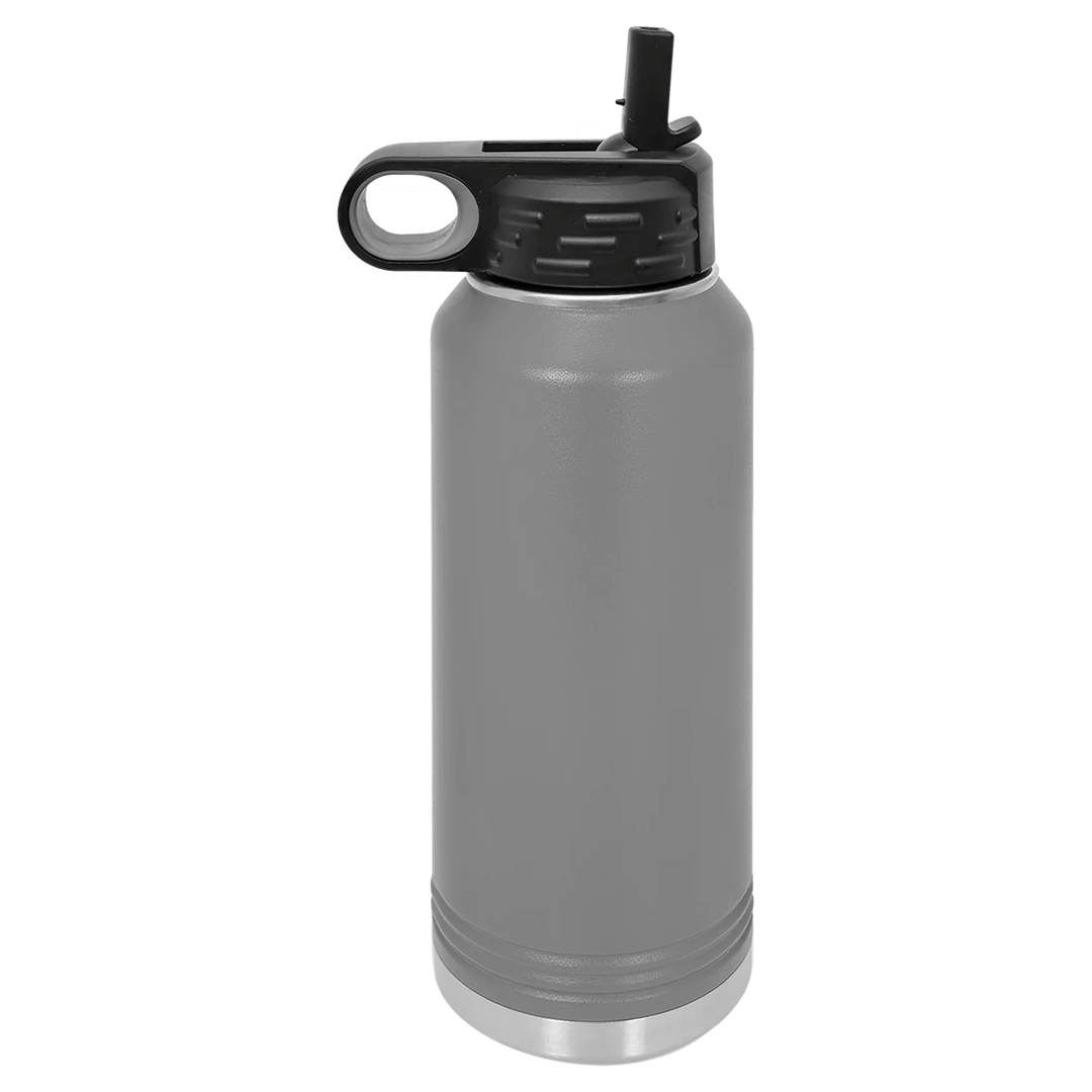 32 oz Water Bottle - Customizable Bottle with Flip Lid