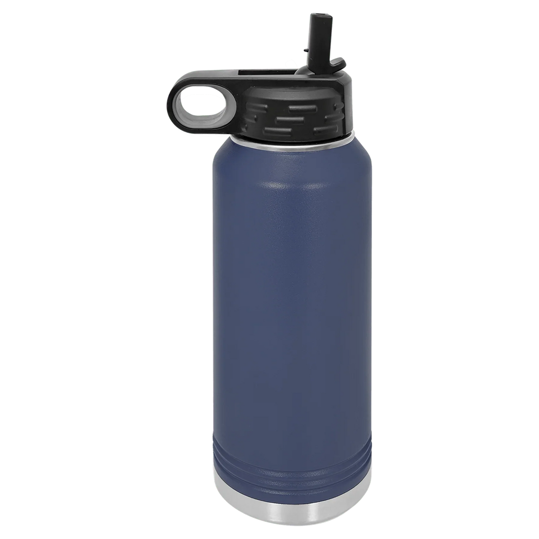 32 oz Water Bottle - Customizable Bottle with Flip Lid