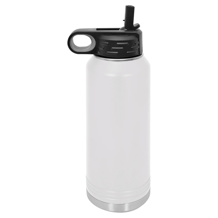 32 oz Water Bottle - Customizable Bottle with Flip Lid