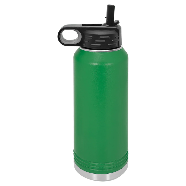32 oz Water Bottle - Customizable Bottle with Flip Lid
