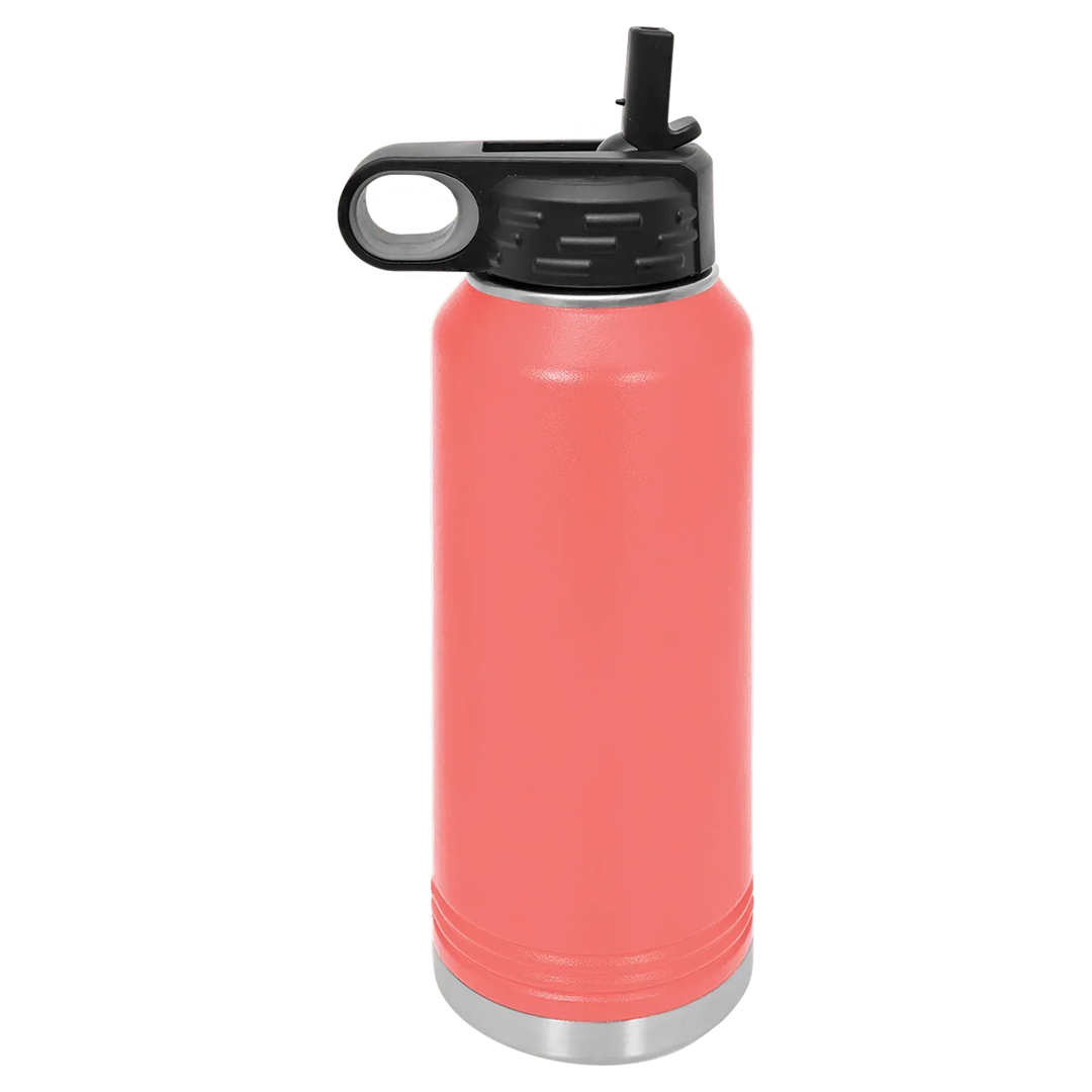 32 oz Water Bottle - Customizable Bottle with Flip Lid - iCustomLabel