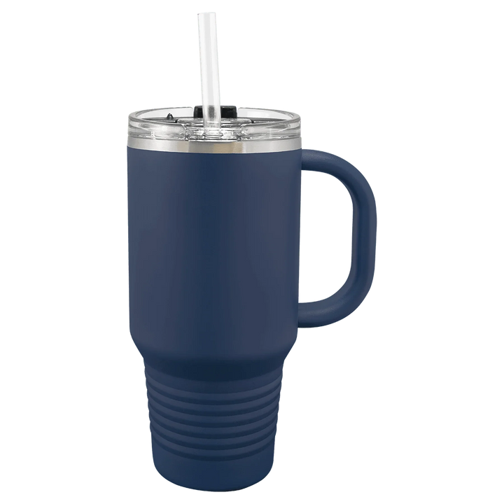 32oz Insulated Tumbler with Straw | Personalized Logo Design Travel Mug