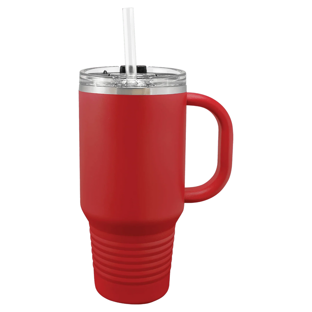 32oz Insulated Tumbler with Straw | Personalized Logo Design Travel Mug