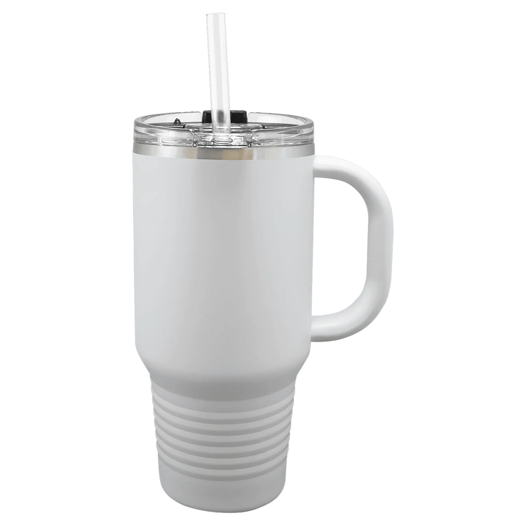 32oz Insulated Tumbler with Straw | Personalized Logo Design Travel Mug