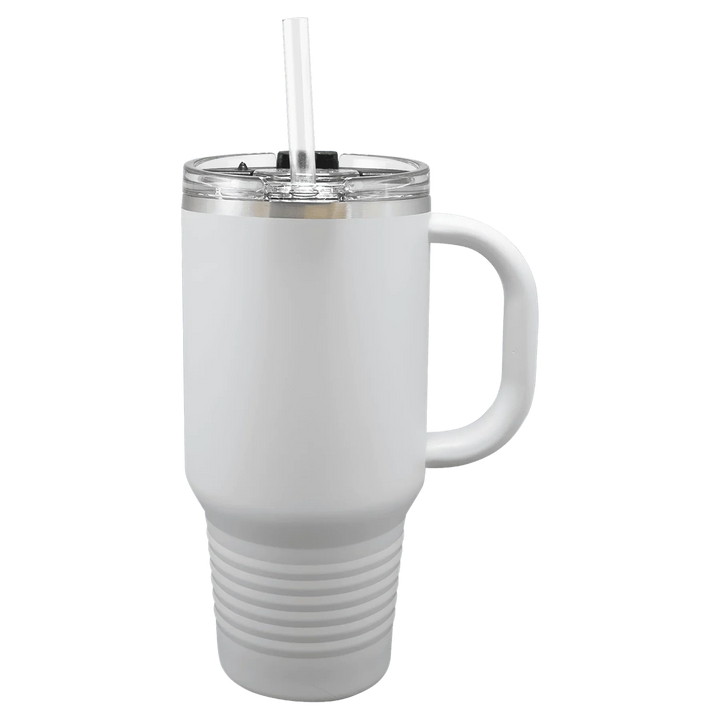 32oz Insulated Tumbler with Straw | Personalized Logo Design Travel Mug