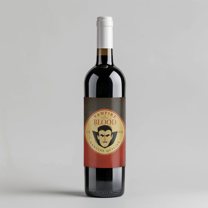 Vampire Blood Wine Label