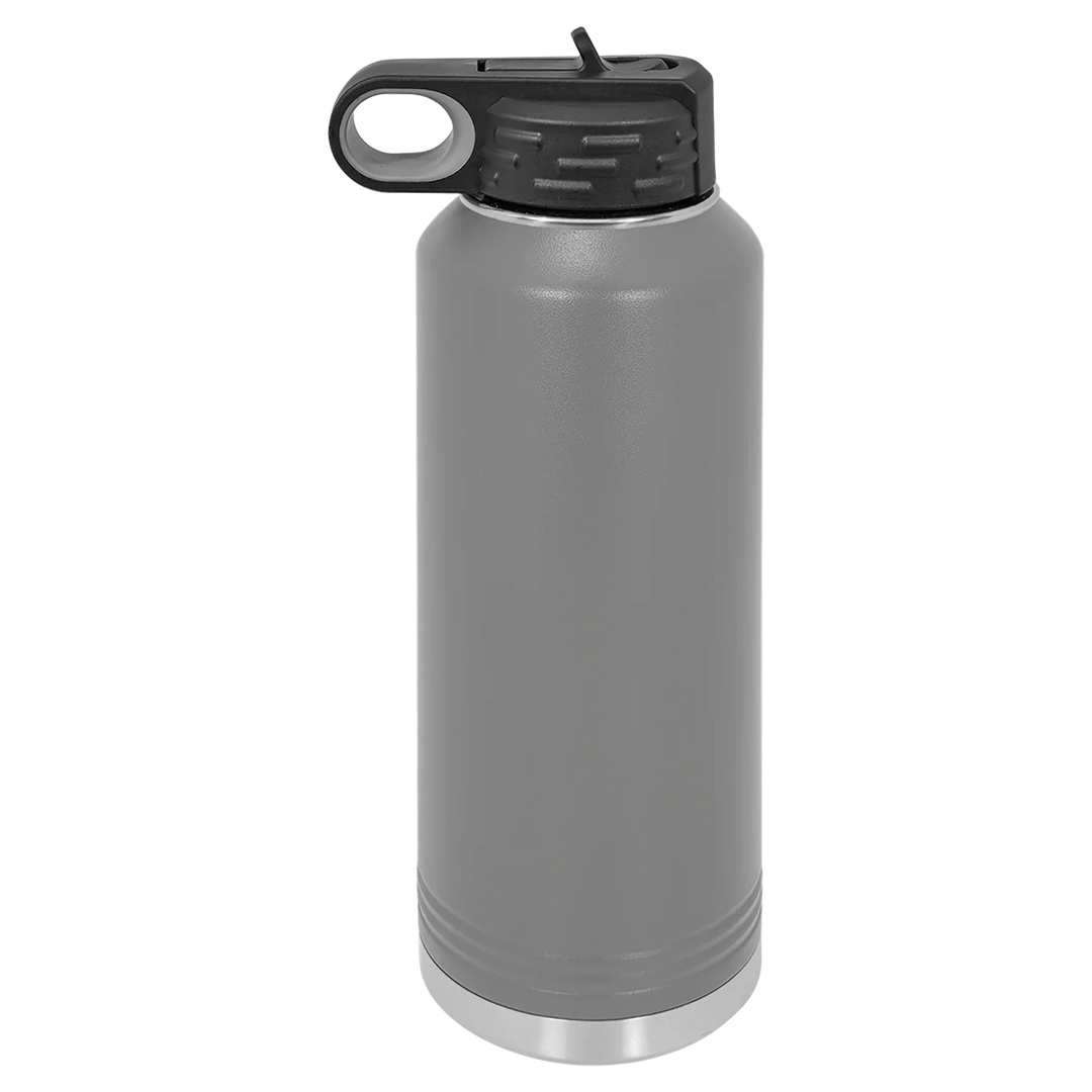 40 oz Water Bottle - Customizable Bottle with Flip Lid - iCustomLabel
