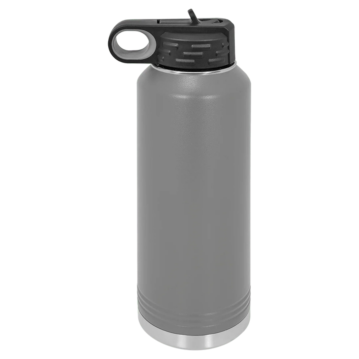 40 oz Water Bottle - Customizable Bottle with Flip Lid - iCustomLabel